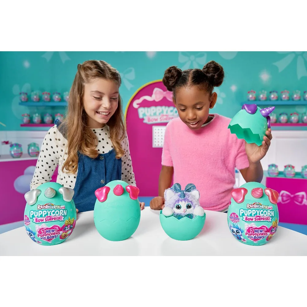 Coleção Surpresa ZURU Rainbow Puppycorn, com animais de pelúcia, ovos surpresa e presentes infantis para coleção
