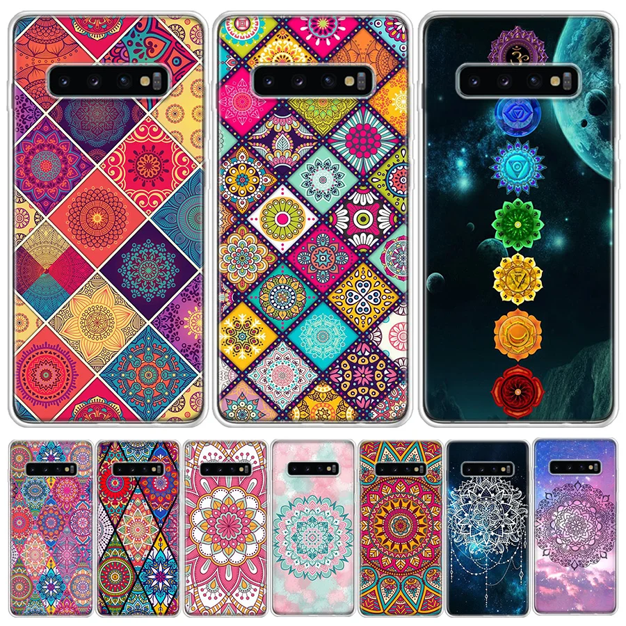 Blue totem mandala flower Phone Case For Samsung A15 A25 A35 A55 A05S A03 A03S A04 A04S A13 A14 A23 A24 A33 A34 A53 A54 A73 A1