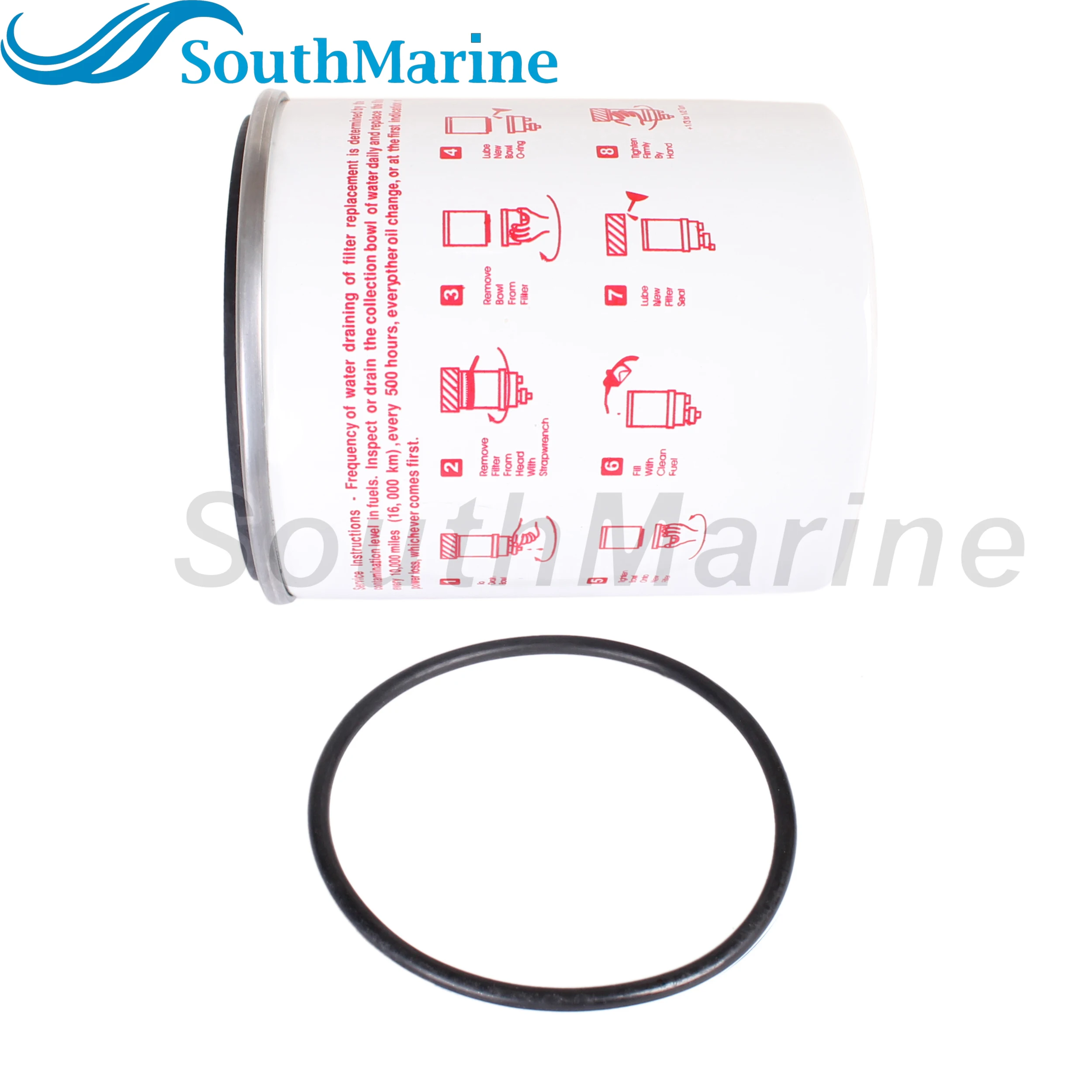 Boat Motor R20P 33614 18-99200 Element for Fuel Filter Water Separator for Diesel Spin-On 230R Series, 30 Micron