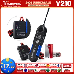 VDIAGTOOL V210 probador de circuito automotriz probador eléctrico de coche buscador abierto y corto buscador de disyuntor de cables sonda de fallos rastreador de Cable