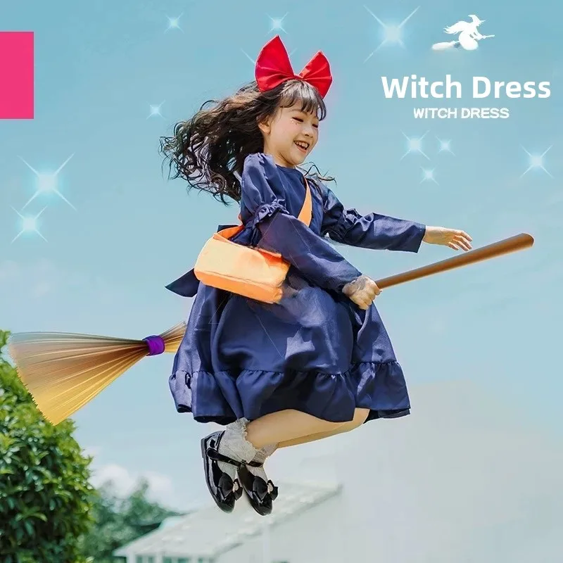 

Хэллоуин костюм родителей и детей ведьма очень косплей Dr Cisas детское представление Qiqi традиционная одежда для девочек