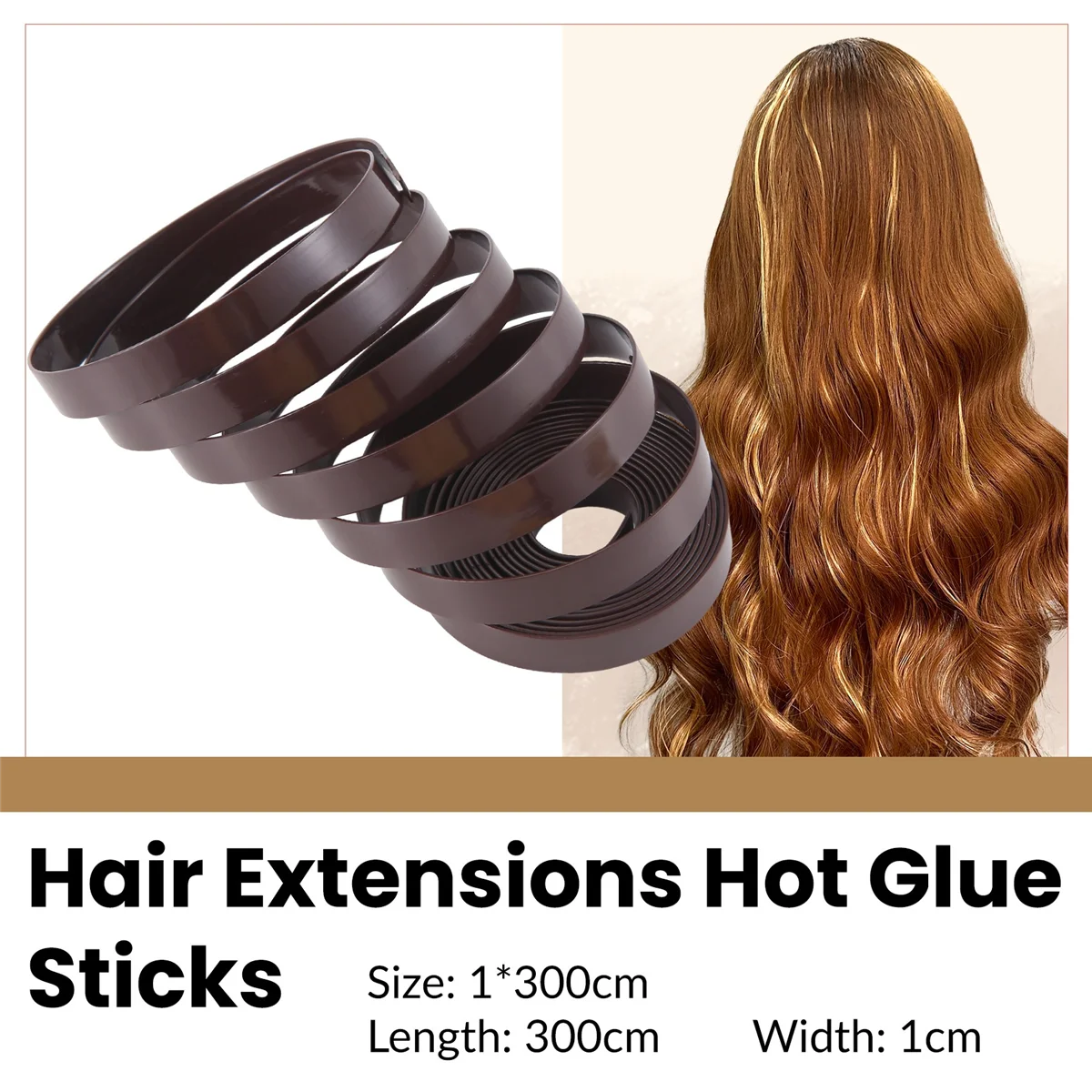 ABKB Bruin Haarverlenging Hot Italiaanse Lijm Keratine Lijm Lijm Platte Kop Tip Fusion Extension Salon Salon Tool