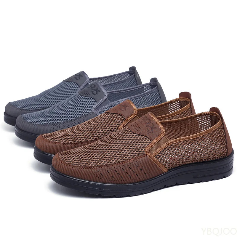 Summer Style Mesh Flats For Men Loafer Casual High-End Very Comfortable Dad Shoes 2022