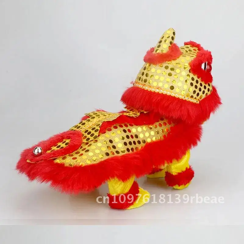 Interaktywny lew robot zabawka elektroniczna pluszowa zwierzątka domowe chodzący elektryczny tańczący lew ładowany przez USB muzyka LED zabawka dla dzieci prezent