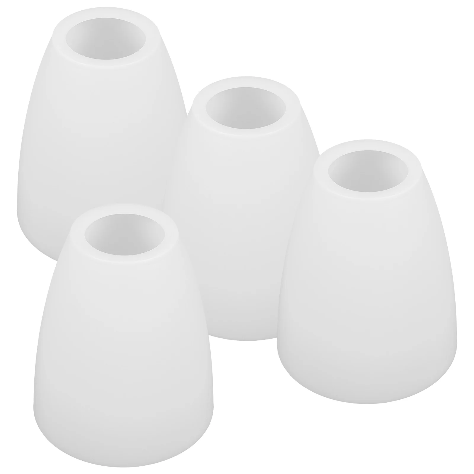

4pcs Lampshade Table Lamp Cover White Plastic 32mm Hole DIY Home Office Bedroom Living Room Modern Lighting Accessories
