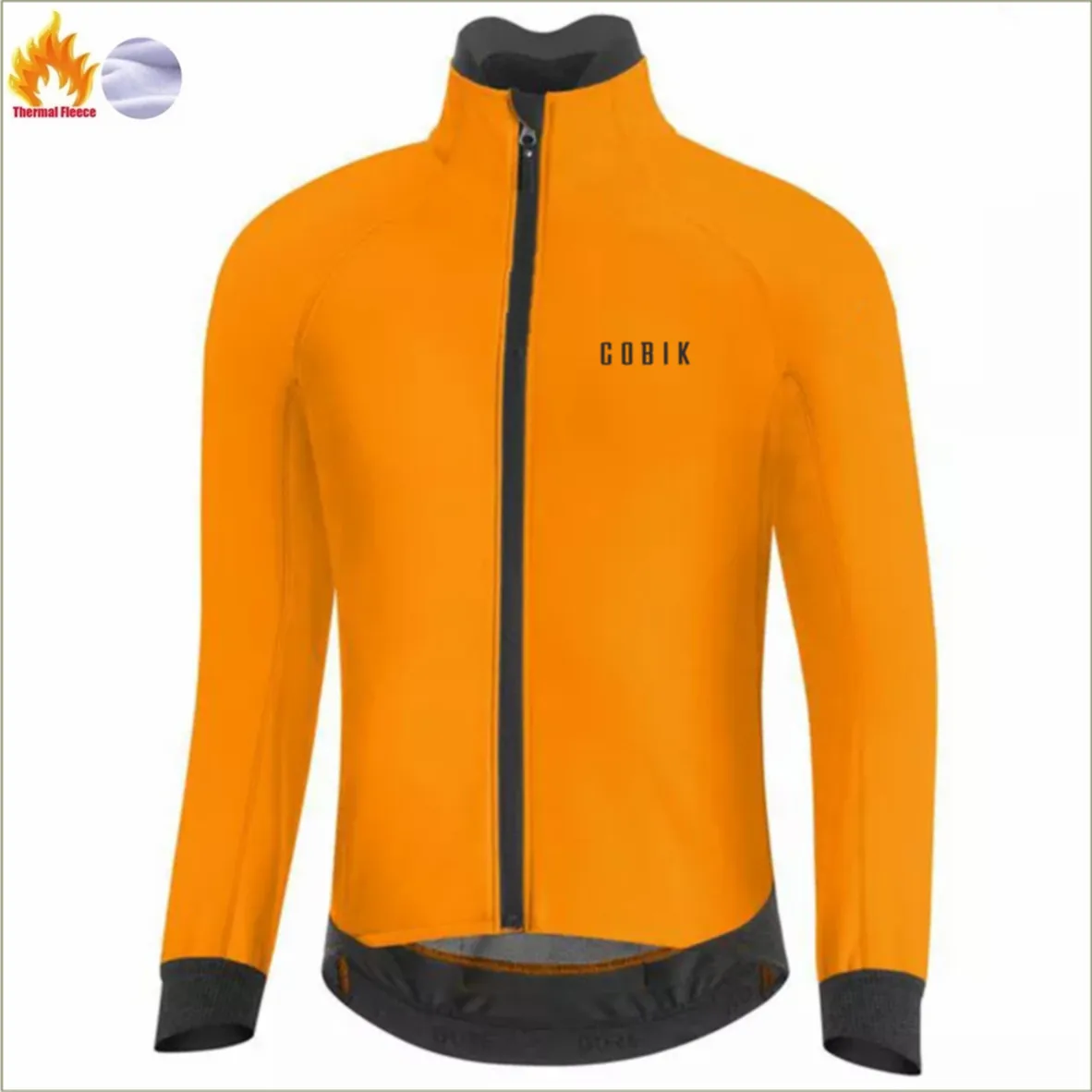 Cobik Winter Cashmere Thermal Fleece 10° Jacket Men Long Sleeve Wool Jersey Bicycle Cycle Printed Uniform Road Ciclismo Hombre