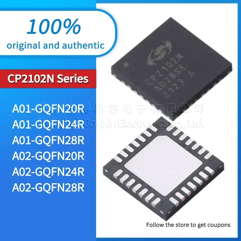 

CP2102N-A01/A02-GQFN20R GQFN24R GQFN28R brand new