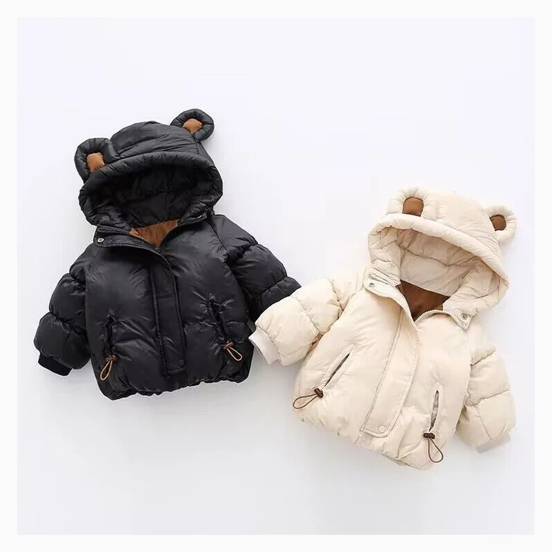 Ragazze addensare giacche bambini caldo carino capispalla Casual ragazzi cappotto con cappuccio 2023 nuovi bambini inverno autunno cotone