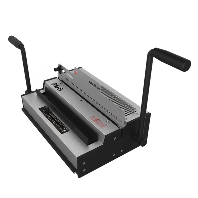 Factory Manual Wire Binder TD25B40 A3A4 Coil Spiral A5A6 Small Calendar Double Book Binding Machine