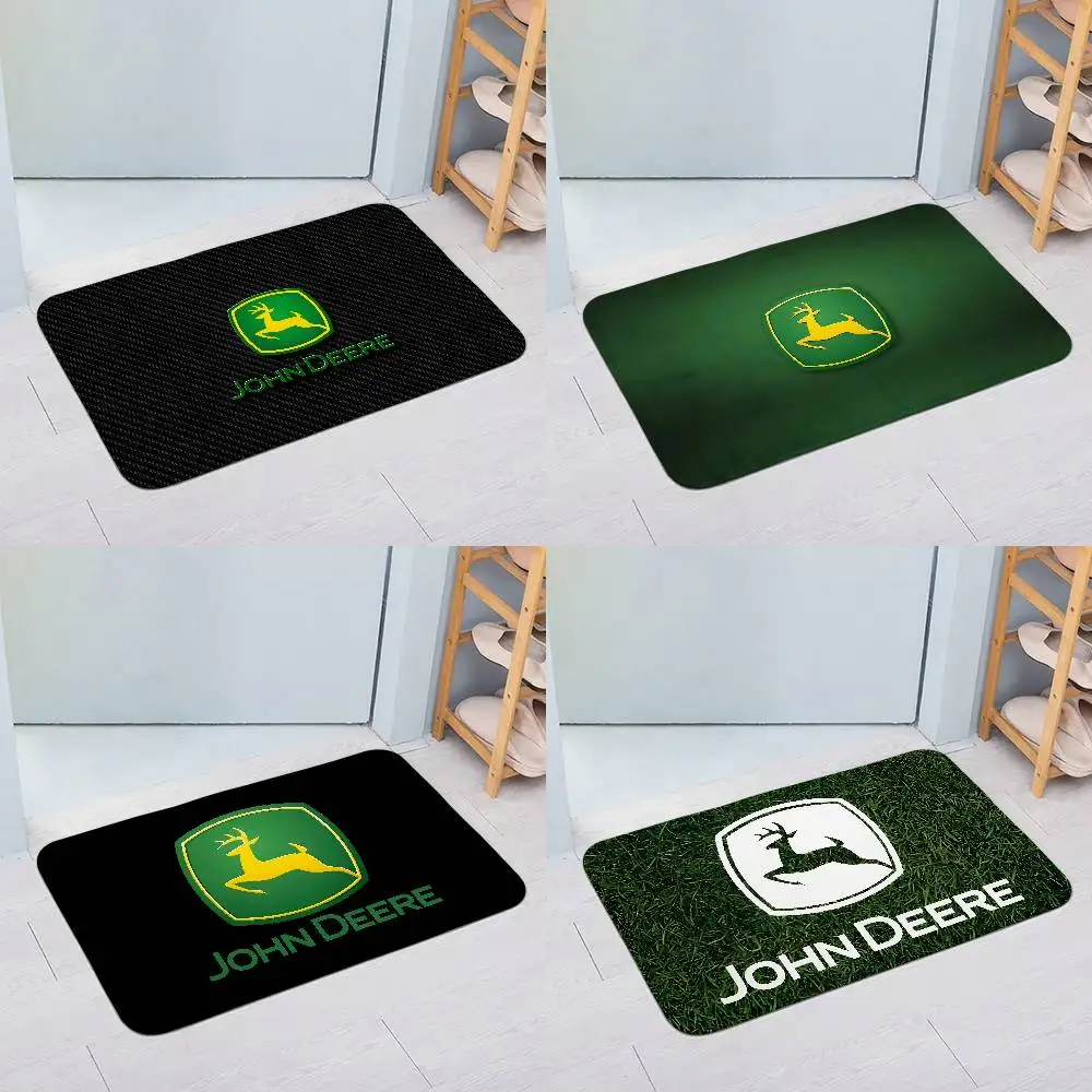 J-John-Logo-Deeres Fußmatten Home Wäschekleppich Teppich für Wohnzimmer Dekor Lounge Bereich Anti-Rutsch-Fußmatte Eingang Fußmatte