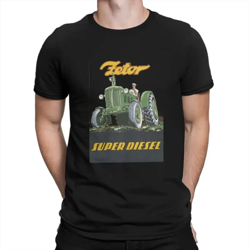 SUPER TRACTOR T Shirt Men's Humorous T-Shirt O Neck Zetor Tee Shirt Short Sleeve Tops New Arrival