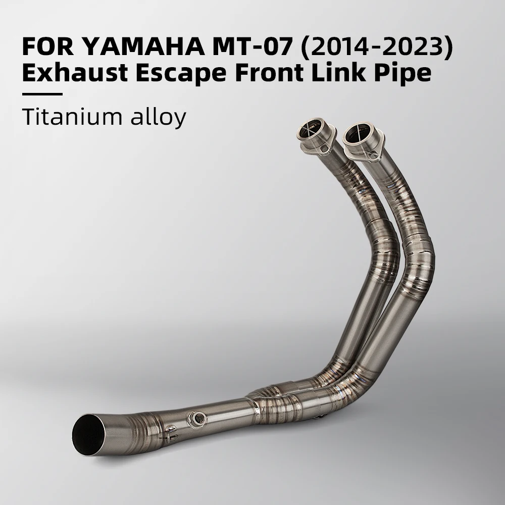 

For YAMAHA MT07 FZ07 full Motorcycle Exhaust System Escape Slip On 51MM Front Tube Link Pipe Connect Original