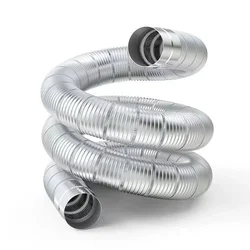 Elbow Pipe Chimney Liner Bend Multi Flue Stove Pipe Stretching Flexible Hose Stainless Steel Heater Exhaust Tube Connector
