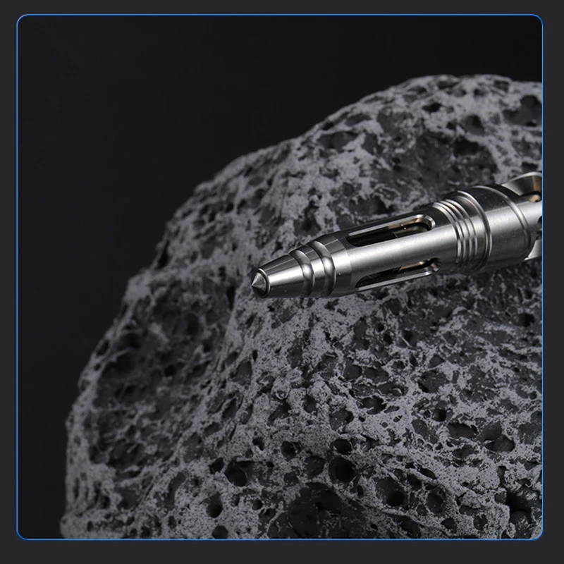 Outdoor Portable EDC Multi-function LED Light Titanium Alloy Tactical Pen Girl Car Breaking Bodyguard Tool