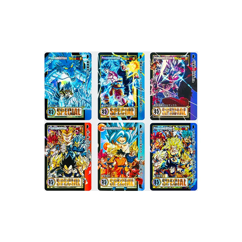 Diy Dragon Ball Son Goku Yamcha Bulma Tien Shinhan Majin Buu Anime Character Collection Card Homemade Cartoon Toy Christmas Gift view 3