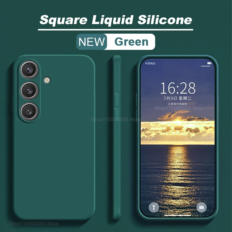 S26 S25 Ultra Hülle Quadratische Flüssigsilikon-Handyhüllen für Samsung Galaxy S26 S25 S24 S 25 S23 S22 Ultra Plus Hülle Weiche TPU-Abdeckung – Detail 9