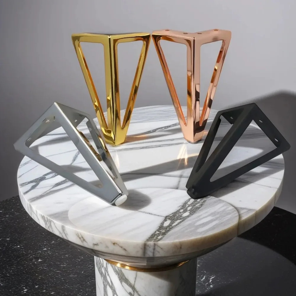 

4pcs 15cm Legs for Furniture Metal Thickened Iron Sofa TV Cabinet Feet Bathroom Cabinet Bed Coffee Table Replacement Legs