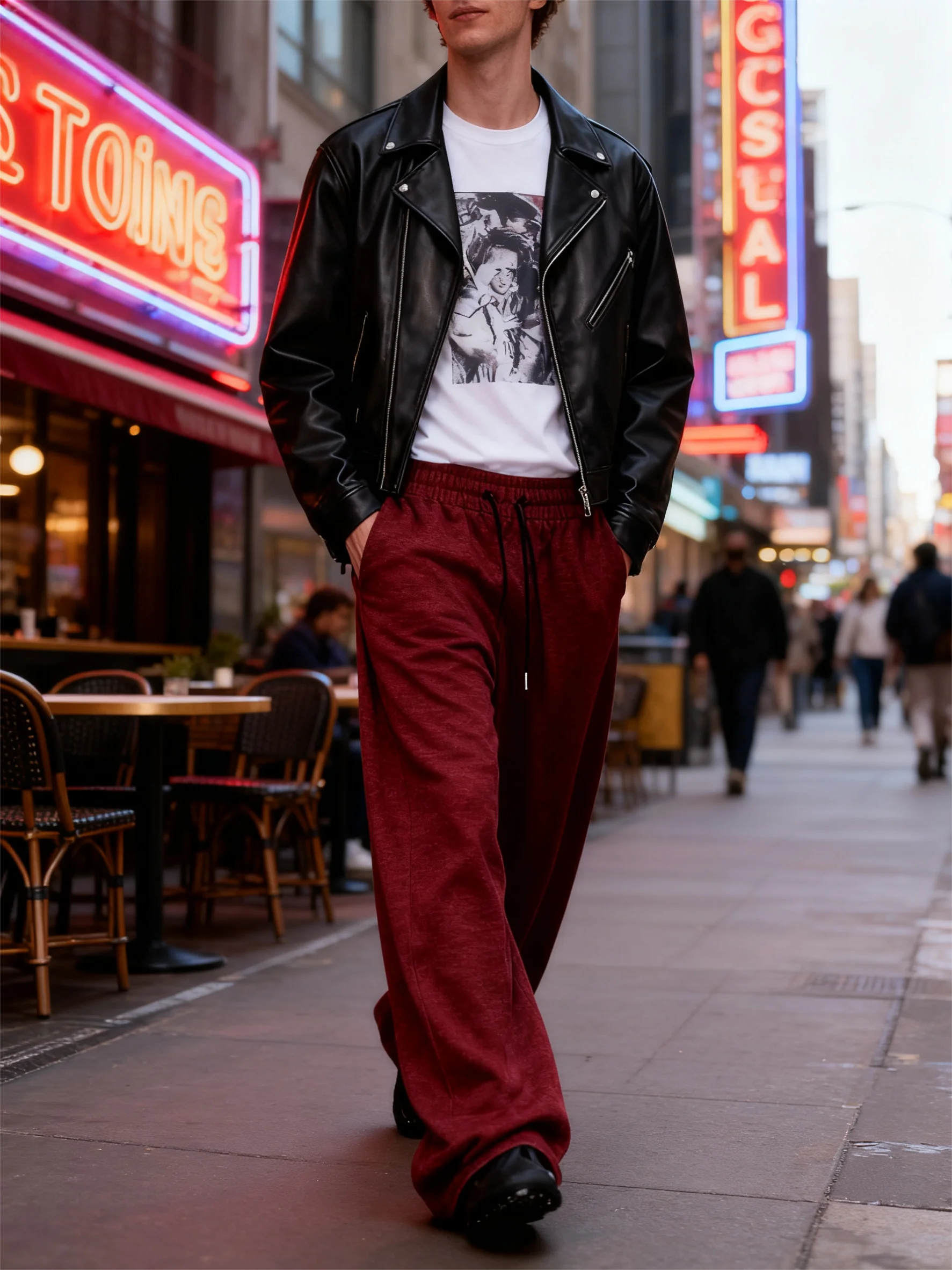2026 New Men'S Lightweight Casual Straight-Leg Pants Breathable Spring/Fall Work Trousers Comfortable Fabric Casual Work Pants
