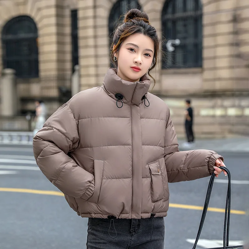 Women's Winter New External Student Short Fashion Temperament Down Cotton Jacket Parkas