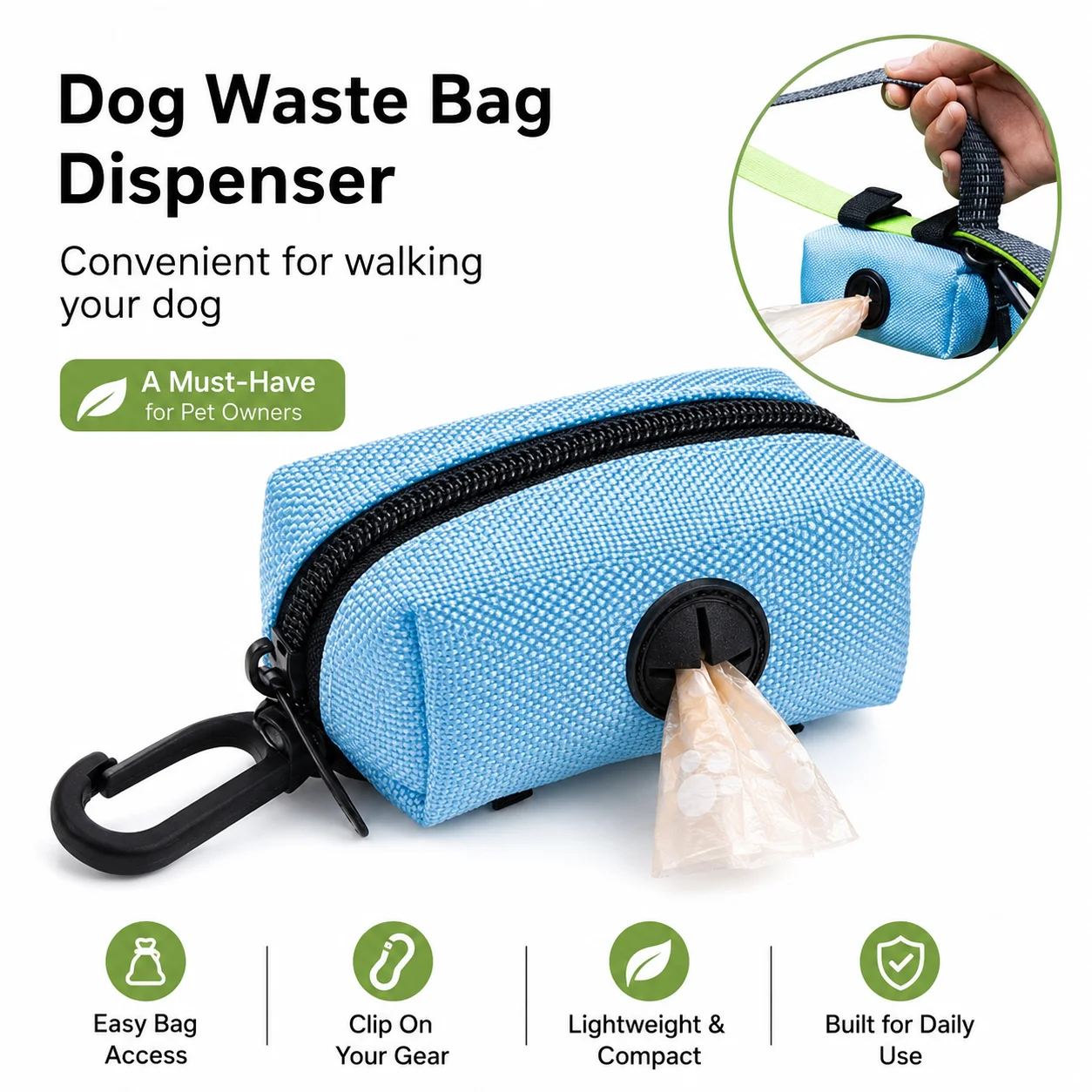حامل أكياس فضلات الكلاب، موزع - مراجعة Travel Accessories Dog وسعره