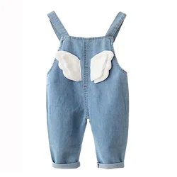 Baby Girl Overalls Kids Casual Trousers Jumpsuit Toddler Infant Denim Dungarees Child Jeans Playsuit