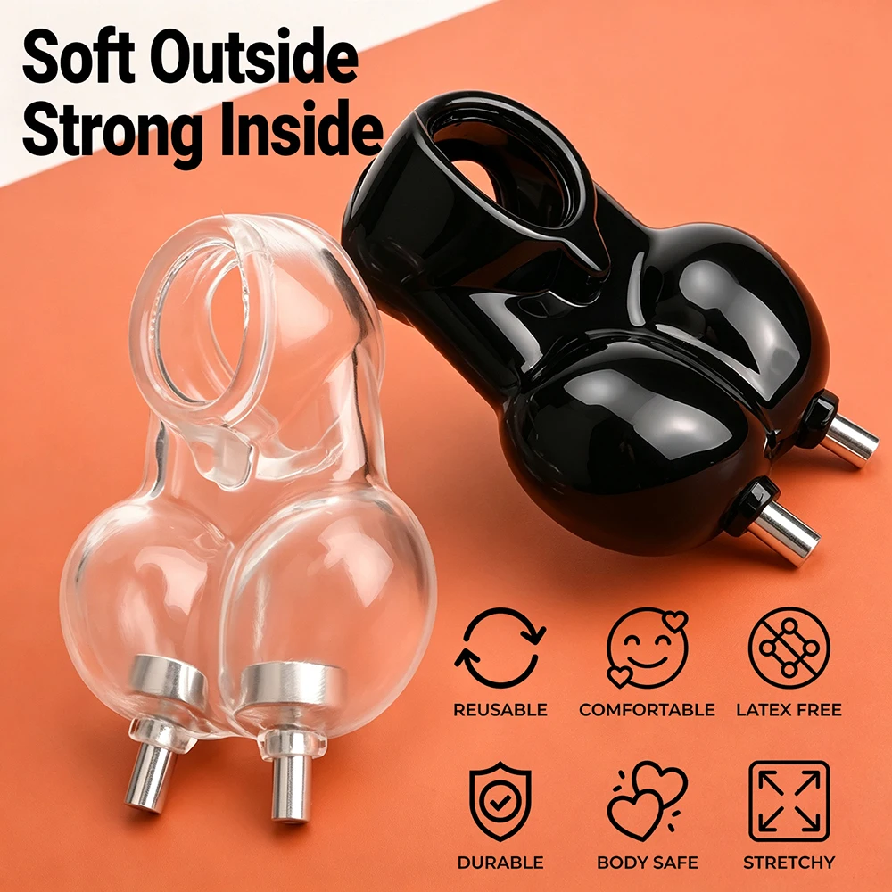Testicle Scrotum Pouch Ball Sack Stretcher,TPE Penis Cock Ring,Cockring Ballstretcher Penisring,Sex Toys for Men