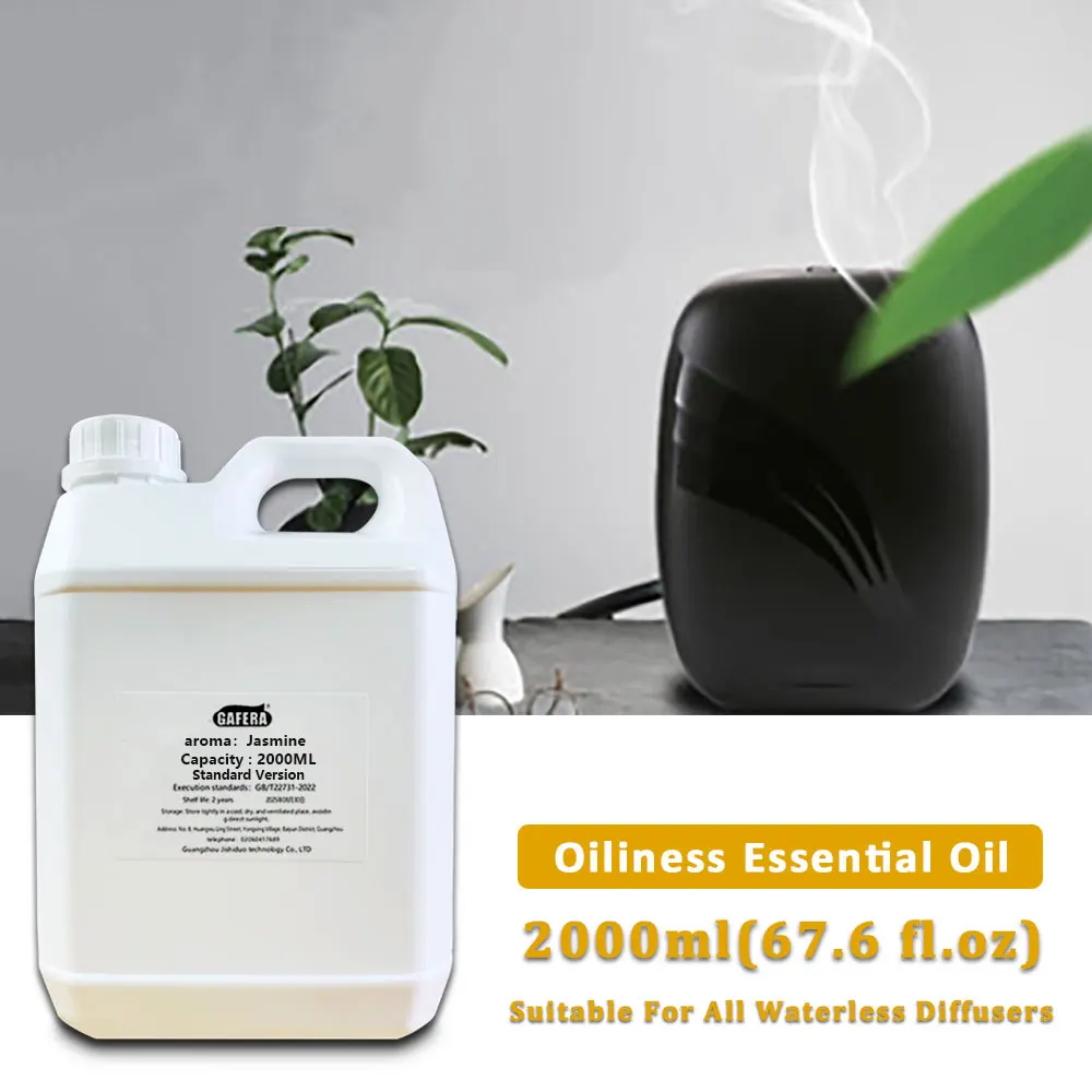 GAFERA 2000ml(67.6 fl.oz) Jasmine Bluebell Essential Oil - For All Waterless Diffuser, Hotel Diffuser Replenish Aromatherapy Oil