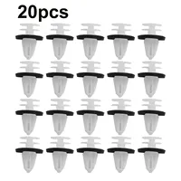 20Pcs Clips Door Trim Panel Fit For Tesla For Ford 102540100A W713297-S300 4831516 White Nylon Clips Auto Fastener Clips