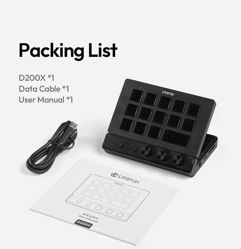 Controlador de Estudio Todo en Uno Ulanzi D200X, Stream Deck