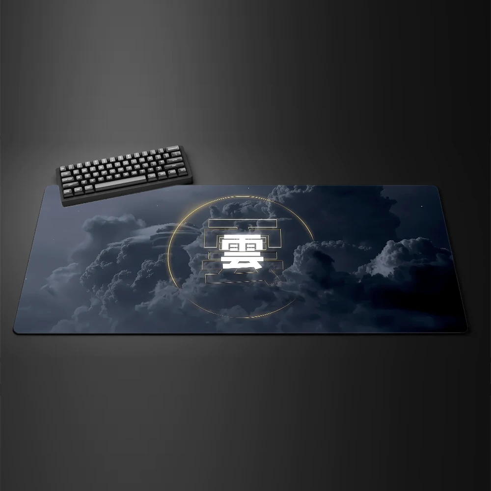 Dark Clouds Mouse Pad Japanese Style Large Computer Office Game Table Mat XXL Rubber Non-slip Keyboard Mats Long Desk Decor Rug