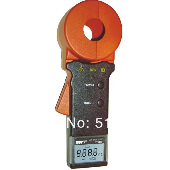 DY1100 Clamp On Ground Earth Resistance Tester Meter