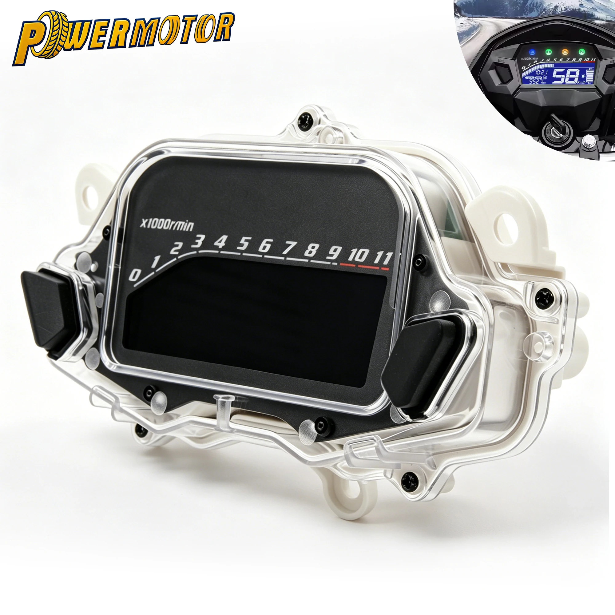 Painel Digital de Odômetro e Tacômetro LCD para Motocicleta Honda CG160 Titan Fan EX 2015-2022 Cargo 160 - Peça de Reposição