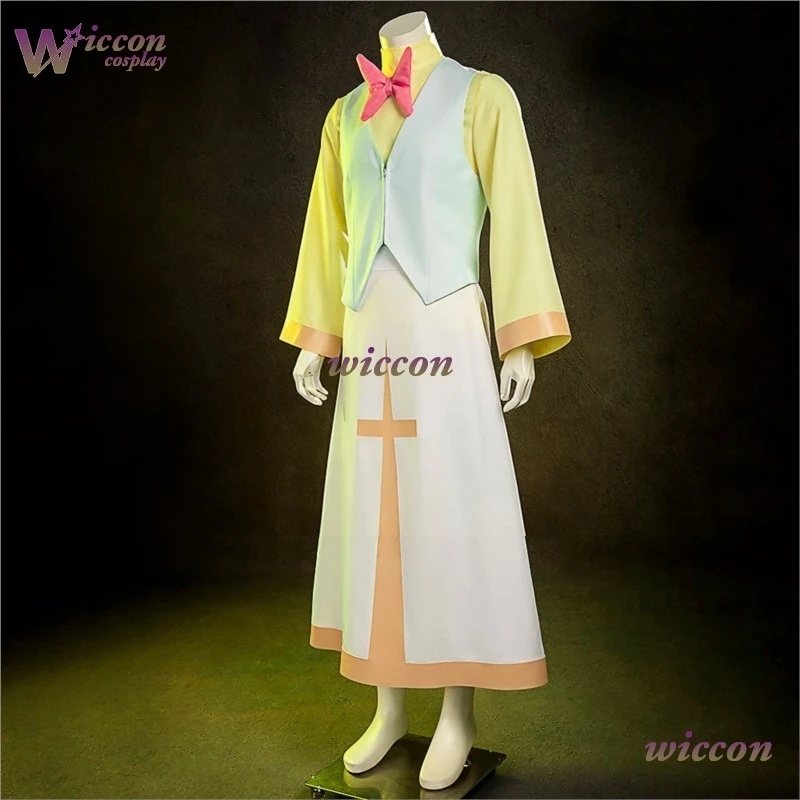 St. Peter Halo Wig Dress Anime Hazzbin Cosplay Hotel Angel St. Peter Cosplay Costume Adult Men Carnival Halloween Cos Costume