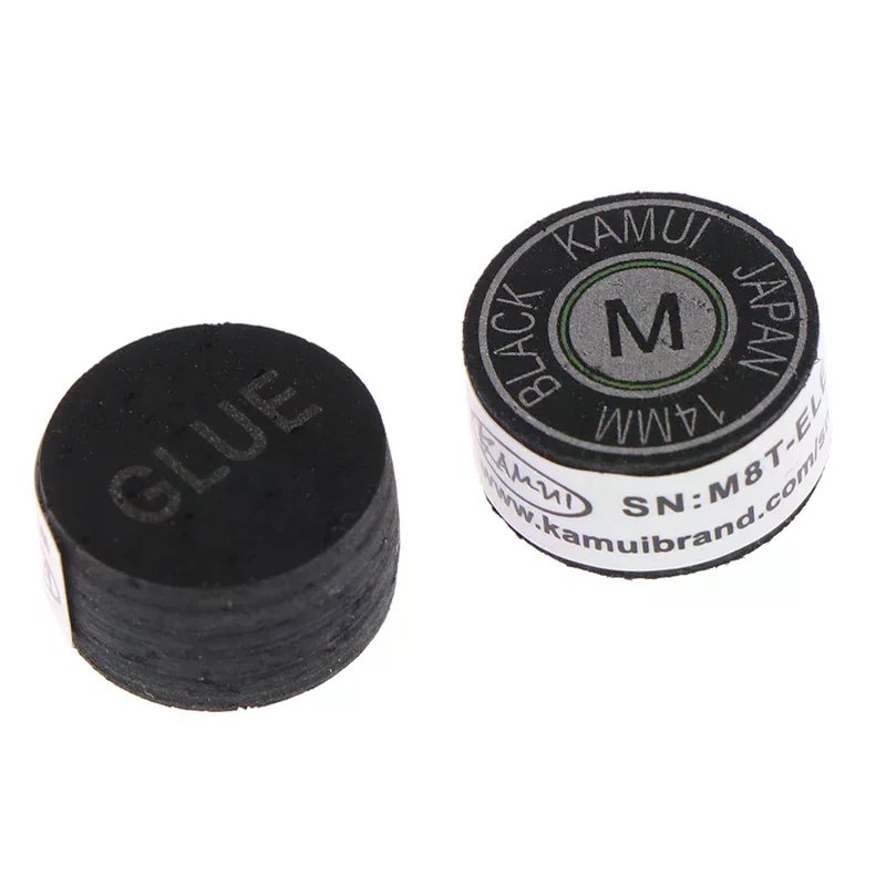 

1Pc 14MM Leather Cue Tip - SS/S/M/H Hardness Pool Billiard Cue Head, Nine-Ball Snooker Replacement Billiard Accessories