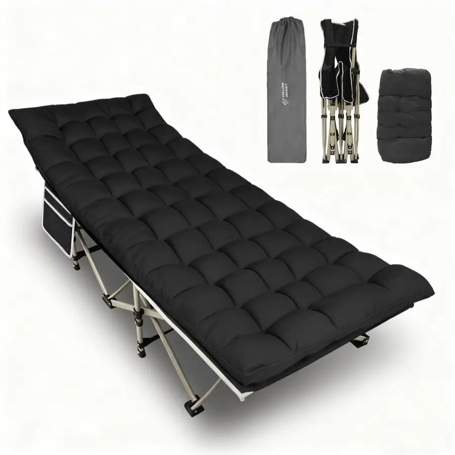 

Folding Camping Cot for Adults,600LBS Max Load,28 Wide Sleeping Cot with Removable Thick Mattress Portable Foldable Camping Bed