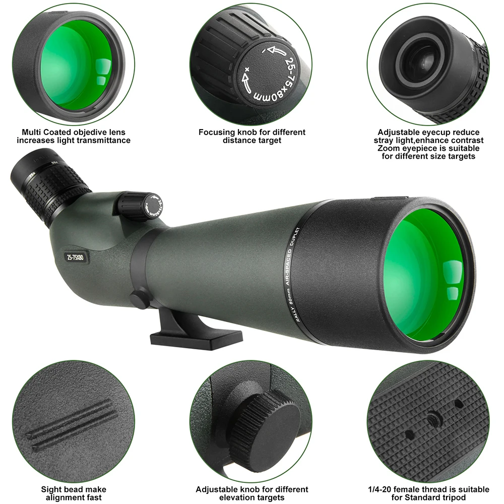 (Upgraded with Mount) Binoculars Waterproof Spotting Binoculars for Bird Watching and Wildlife Observation Longer Distance