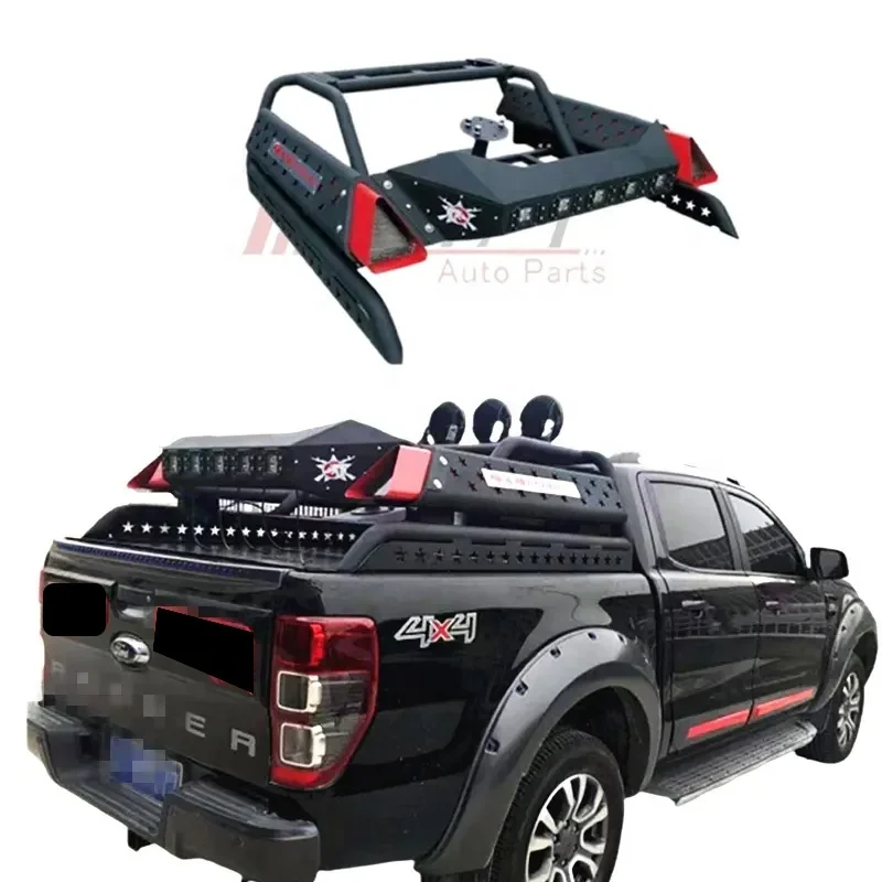 KLT-Universal Heavy Duty Roll Bar para Ford Ranger 2012 +, 4x4 Off-Road Acessórios, Telhado Rack, Qualidade Superior