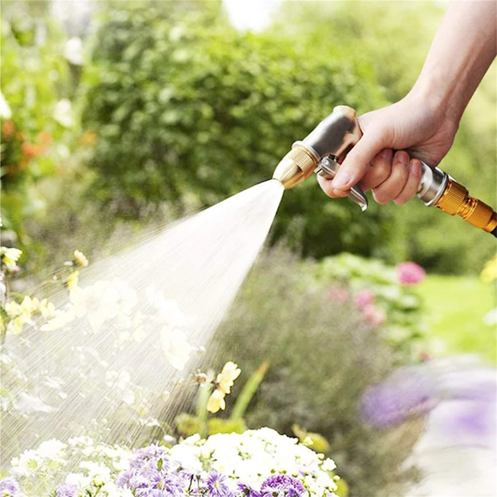 Handheld Water Syringe 360 Degree Rotating Design Multifunctional High Pressure Garden Hose Nozzle Sprayer