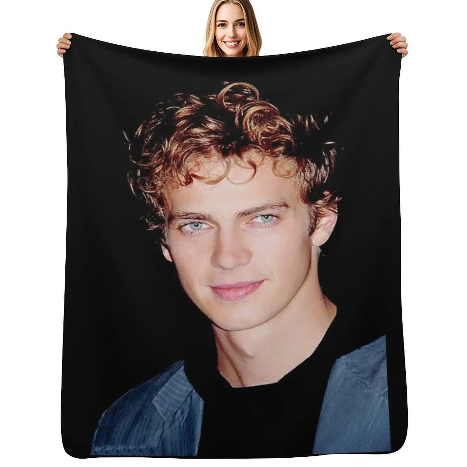 

Hayden Christensen Throw Blanket Flannel Thin For Decorative Sofa Blanket