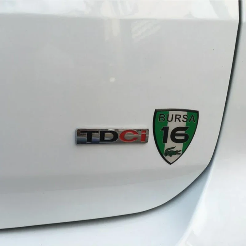 ABS TDCI Car Body Emblem Rear Trunk Badge Sticker for Ford Fiesta Focus Mondeo Kuga Mustang Taurus Explorer Fusion Everest