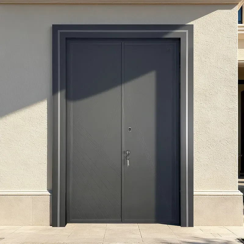 Customized Modern Design Aluminum Exterior Anti-Theft Security Front Pivot Entry Door