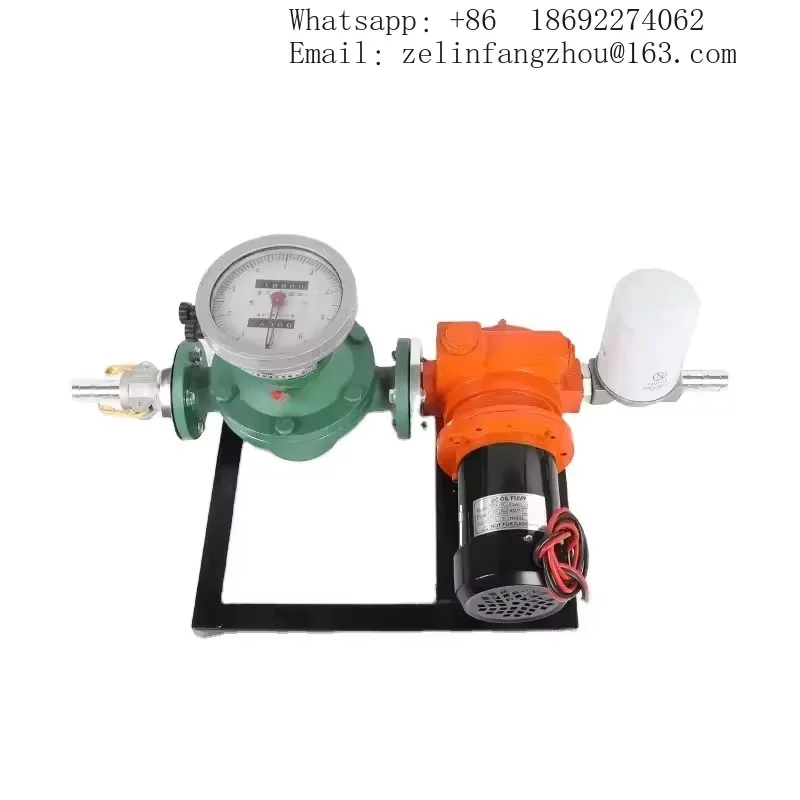 CAVITT Electric Diesel Transfer Pump Mechanical Flow Meter for Fleet Fuel Metering Filling Heavy Duty Dispensing Kit