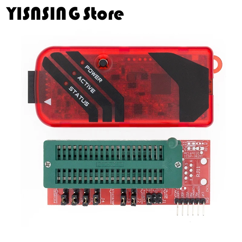 PICKIT3 PIC KIT3 PICKIT 3 Programmer Offline Programming PIC Microcontroller Chip Monopoly PIC Programmer Adapter Seat