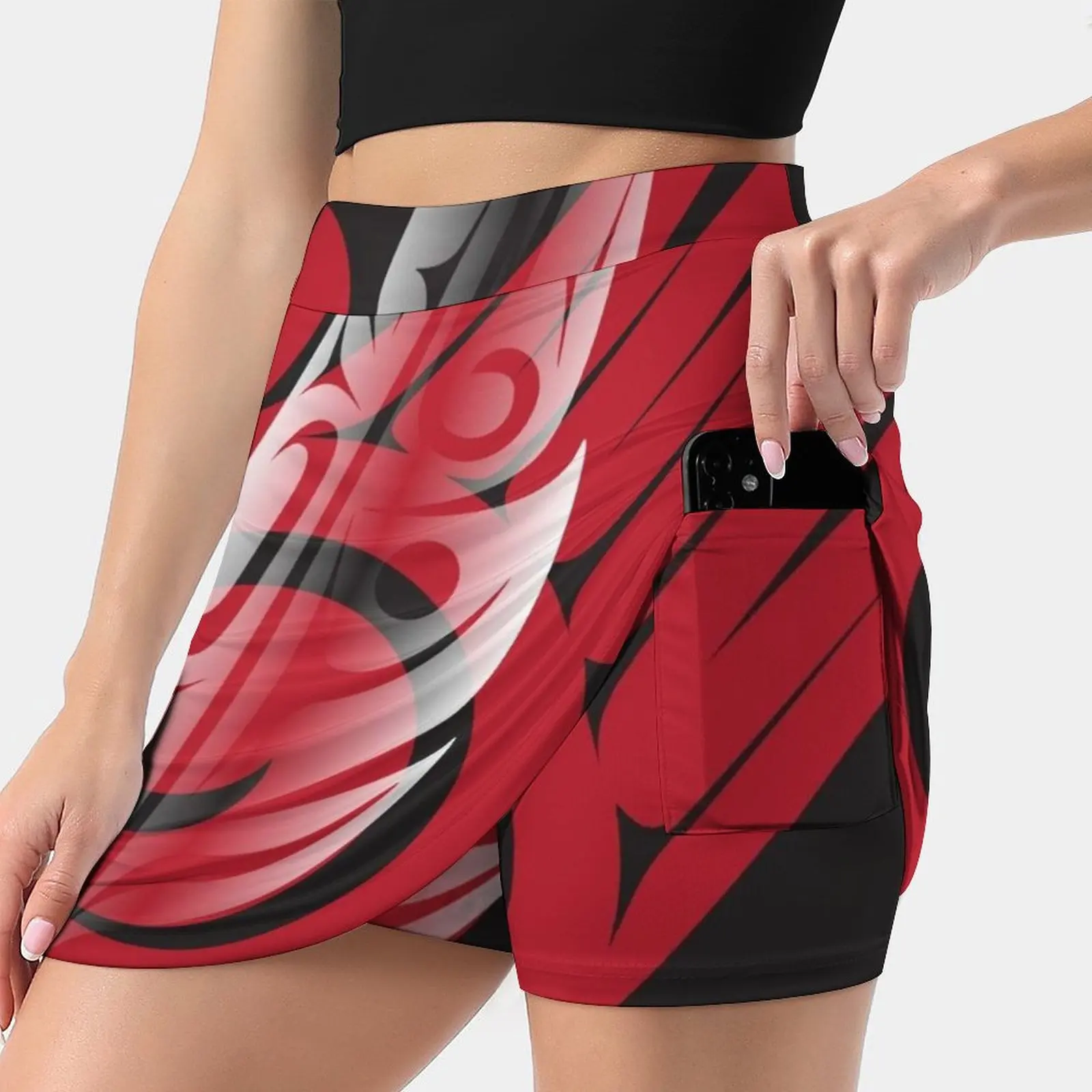 The Gift Women's skirt Mini Skirts A Line Skirt With Hide Pocket Kwakiutl Kwagiulth Indigenous Native Aboriginal First Nation