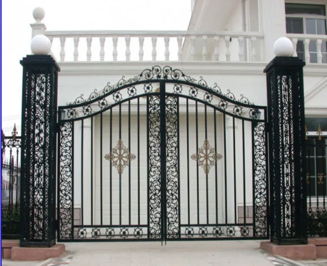 Porte en fer forgé, double extérieur, Nigéria