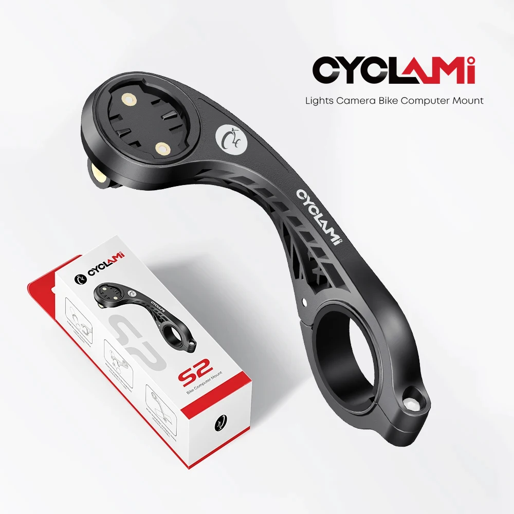 CYCLAMI S2 Fahrrad Computer Halterung MTB Straße Ultraleicht Fahrrad GPS Halter Für XOSS G G2 Plus IGPSPORT BSC100S Kamera gopro Scheinwerfer