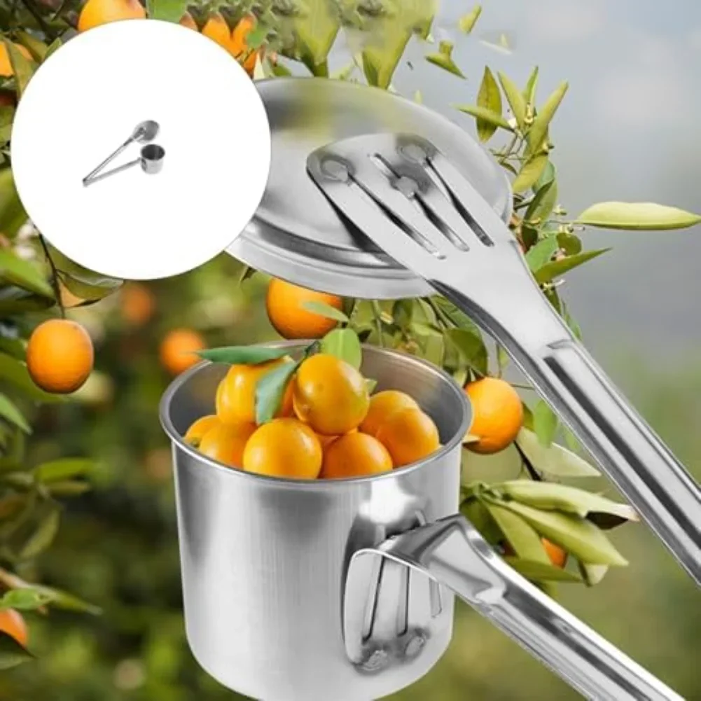 32*12cm Adjustable Height Rust-Proof Fruit Picking Tool Garden Tool Portable Farming Supplies Accessories