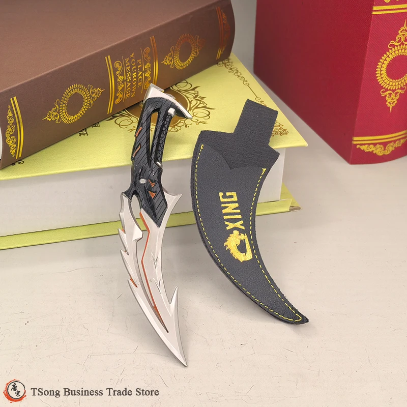 Valorant-réplica de arma de 18cm, daga de aleación, juego de colección periférica, artefacto táctico con borde de serpiente, accesorios de entrenamiento, modelo de cuchillo