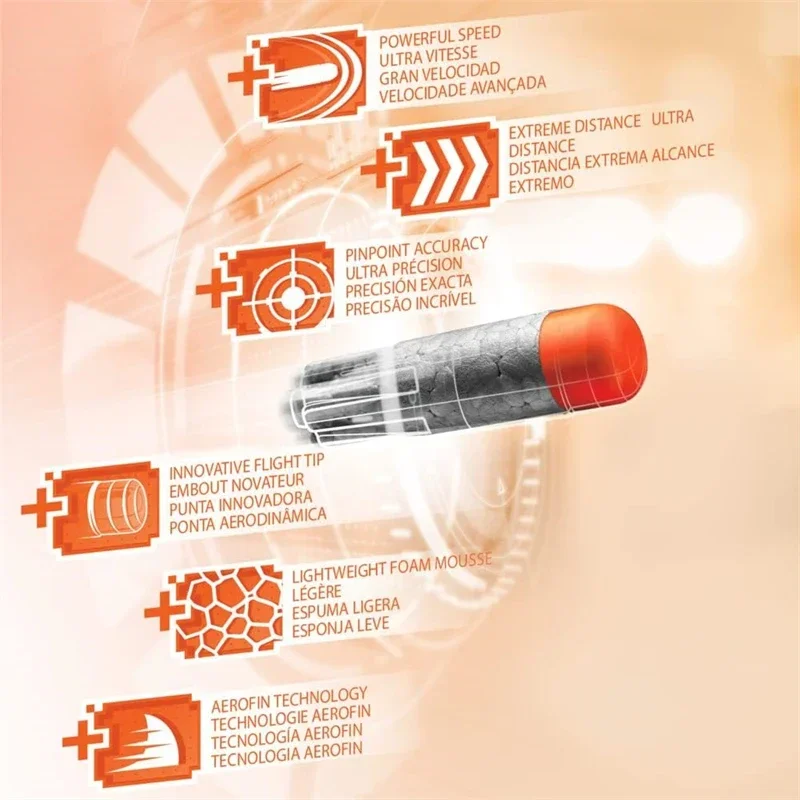 HTISNERFS Czarne Kulki do Pistoletów Zabawkowych NERFS Ultra - Zestaw Uzupełniający do Strzelania - Najlepsze do Strzelania z Kulki - Kompatybilne Tylko z Ultra Blasterami