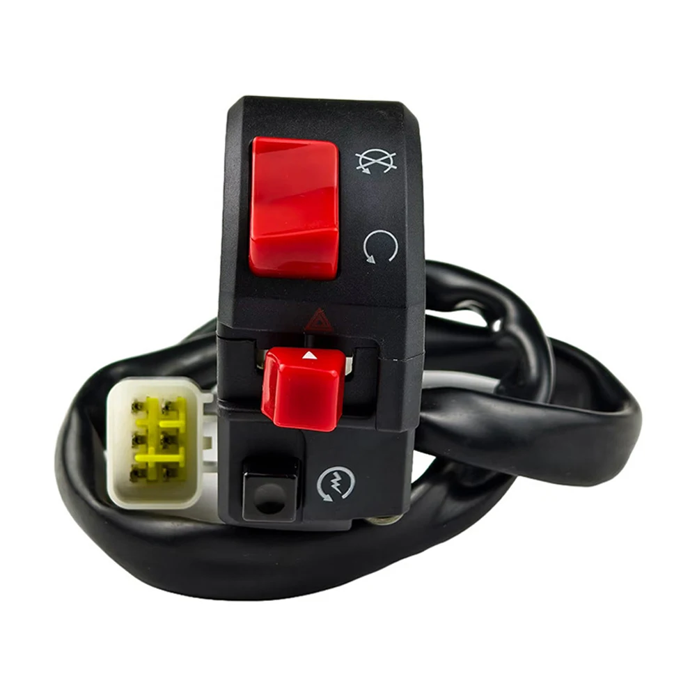 

Double Flash Button Motorcycle Control Switch For Motorcycle Repair Cable Length 49.5cm For Motorcycle Handlebars